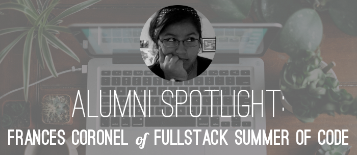Alumni Spotlight: Course Report | Frances Coronel