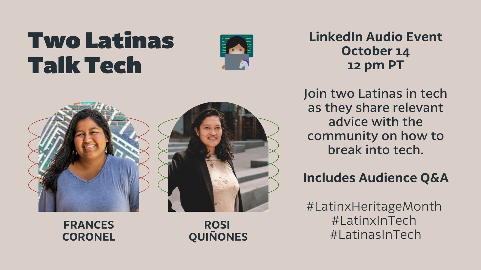 Two Latinas Talk Tech | Frances Coronel
